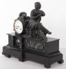 A late 19th century French slate and marble mantle clock - 2