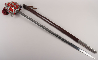 A EIIR Scottish Military Basket Hilt Broadsword of the Royal Scots by Wilkinson - 16