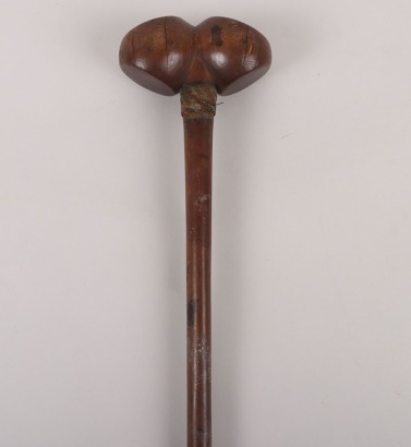 Rare Early Zulu Knobkerrie with Double Head