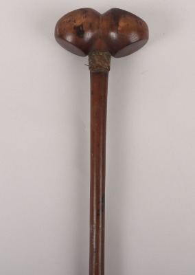 Rare Early Zulu Knobkerrie with Double Head - 2