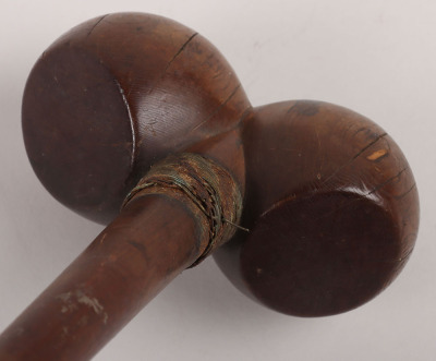 Rare Early Zulu Knobkerrie with Double Head - 5
