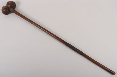 Rare Early Zulu Knobkerrie with Double Head - 9