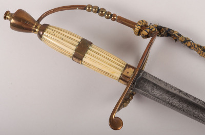 ^ Georgian Infantry Officers 5-Ball Hilted Spadroon of the 65th (Yorks & Lancs) Regiment of Foot - 3
