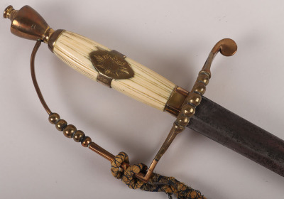 ^ Georgian Infantry Officers 5-Ball Hilted Spadroon of the 65th (Yorks & Lancs) Regiment of Foot - 4