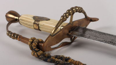 ^ Georgian Infantry Officers 5-Ball Hilted Spadroon of the 65th (Yorks & Lancs) Regiment of Foot - 6