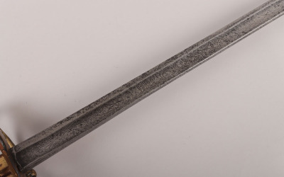 ^ Georgian Infantry Officers 5-Ball Hilted Spadroon of the 65th (Yorks & Lancs) Regiment of Foot - 12