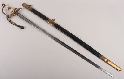 ^ Georgian Infantry Officers 5-Ball Hilted Spadroon of the 65th (Yorks & Lancs) Regiment of Foot - 18
