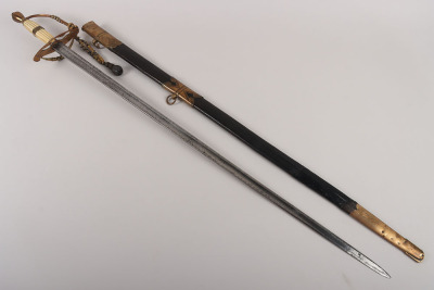 ^ Georgian Infantry Officers 5-Ball Hilted Spadroon of the 65th (Yorks & Lancs) Regiment of Foot - 19