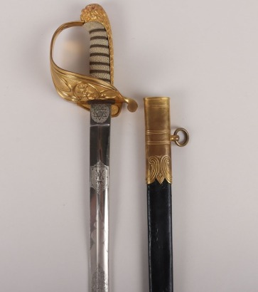 Victorian Royal Naval Officers Sword Attributed to Lord Ashley-Cooper, 8th Earl of Shaftesbury, By Henry Wilkinson, 11806