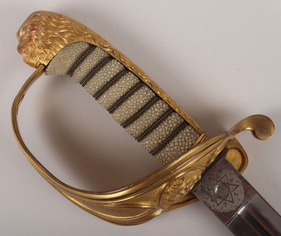 Victorian Royal Naval Officers Sword Attributed to Lord Ashley-Cooper, 8th Earl of Shaftesbury, By Henry Wilkinson, 11806 - 3