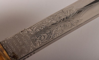 Victorian Royal Naval Officers Sword Attributed to Lord Ashley-Cooper, 8th Earl of Shaftesbury, By Henry Wilkinson, 11806 - 7