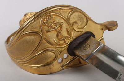 Victorian Royal Naval Officers Sword Attributed to Lord Ashley-Cooper, 8th Earl of Shaftesbury, By Henry Wilkinson, 11806 - 13