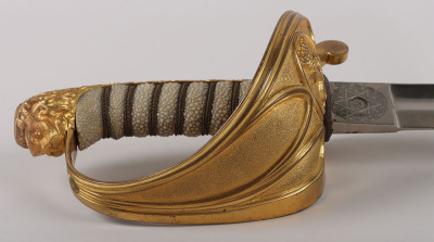 Victorian Royal Naval Officers Sword Attributed to Lord Ashley-Cooper, 8th Earl of Shaftesbury, By Henry Wilkinson, 11806 - 14