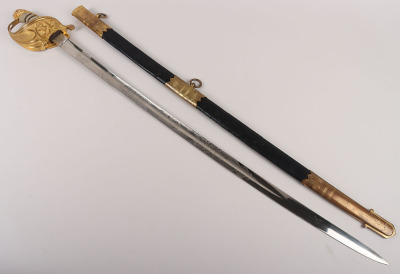 Victorian Royal Naval Officers Sword Attributed to Lord Ashley-Cooper, 8th Earl of Shaftesbury, By Henry Wilkinson, 11806 - 18