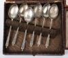 A set of six silver plated Apostle spoons with a set of silver plated cased butter knives - 2