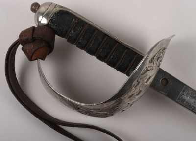 British 1895 Pattern Infantry Officers Sword Regimentally Marked to the 2nd County of London Yeomanry - 4