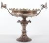 An impressive 19th century military silver tazza/centrepiece commemorating the 5th Royal Inniskilling Dragoon Guards, Edward Charles Brown (Richards & Brown), London 1869