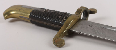 British Lancaster 1855 Pattern Bayonet for the Royal Sappers and Miners - 9