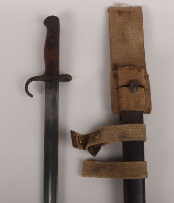 British 1907 Hook Quillon Bayonet Regimentally Marked to the Royal Highlanders