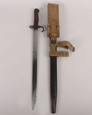 British 1907 Hook Quillon Bayonet Regimentally Marked to the Royal Highlanders - 2