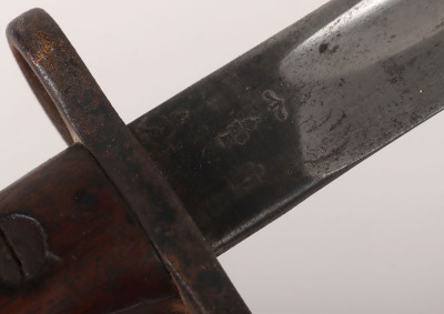 British 1907 Hook Quillon Bayonet Regimentally Marked to the Royal Highlanders - 8