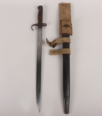 British 1907 Hook Quillon Bayonet Regimentally Marked to the Royal Highlanders - 13