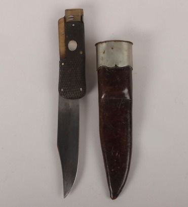 Victorian Folding Bowie Knife by Joseph Haywood & Co, Sheffield