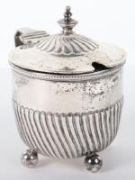 A Victorian silver mustard pot, Henry Wilkinson & Co, Birmingham 1876