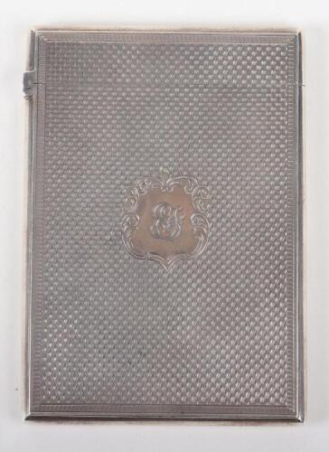 A Victorian card case, Edward Smith, Birmingham 1857