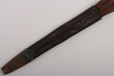 WW2 British Ribbed & Beaded Private Purchase Commando Knife Attributed to Lance Corporal Sidney Dann No3 Troop 6 Commando - 4