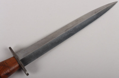 3rd Pattern Fairbairn Sykes FS Wooden Hilt Commando Knife, - 9