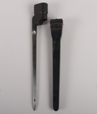 British WW2 No4 Mk1 Cruciform Spike Bayonet by Singer - 2
