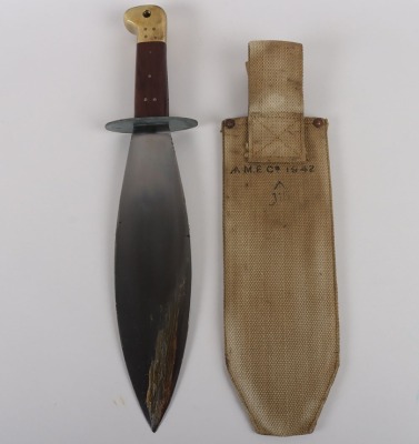 Scarce WW2 British Commando Smatchet Fighting Knife - 2