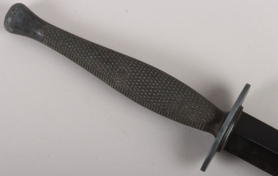 Scarce WW2 Canadian Parkerised Stiletto Fighting Knife - 7