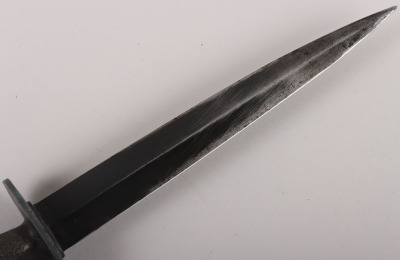 Scarce WW2 Canadian Parkerised Stiletto Fighting Knife - 9