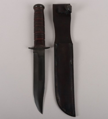 WW2 USMC KA-BAR Fighting Knife by Olean NY