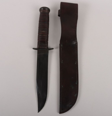 WW2 USMC KA-BAR Fighting Knife by Olean NY - 2