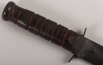 WW2 USMC KA-BAR Fighting Knife by Olean NY - 8