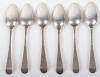 A rare set of six ‘picture back’ teaspoons, circa 1770, - 2