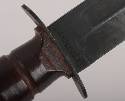 Scarce WW2 USN Fighting Knife by Camillus, NY - 8