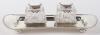 An early 20th century double inkstand, Chester 1909 - 2