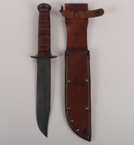WW2 USN KA-BAR Fighting Knife by Olean, NY