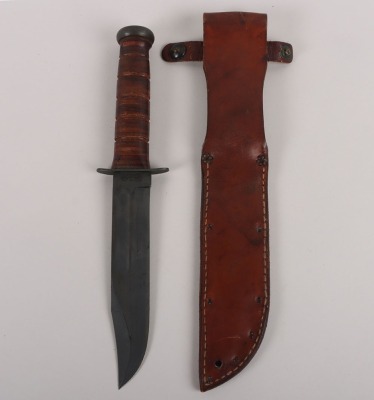 WW2 USN KA-BAR Fighting Knife by Olean, NY - 2