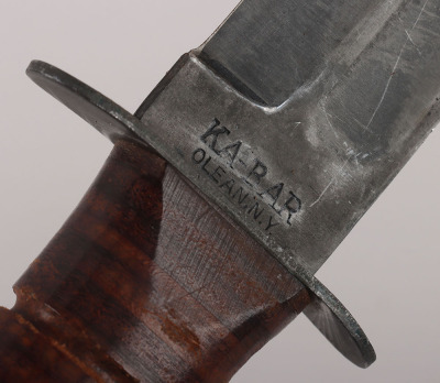 WW2 USN KA-BAR Fighting Knife by Olean, NY - 10
