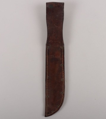 WW2 Personalised USN Boyt MkII Scabbard - 2