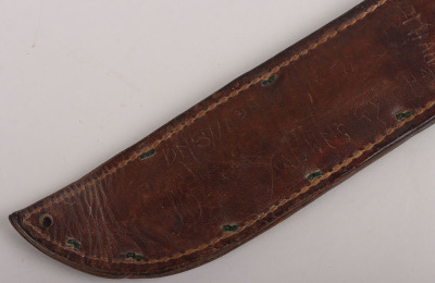 WW2 Personalised USN Boyt MkII Scabbard - 4
