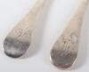 A pair of George I three prong table forks, London 1725/26 - 3