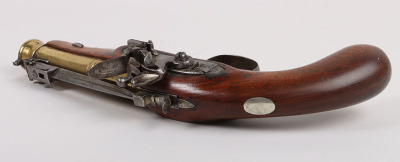 Flintlock Blunderbuss Pistol with Sprung Bayonet - 5