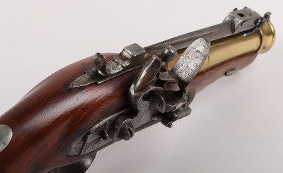 Flintlock Blunderbuss Pistol with Sprung Bayonet - 6