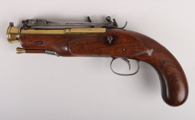 Flintlock Blunderbuss Pistol with Sprung Bayonet - 7